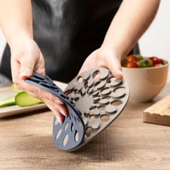 Ime bordskåner 16x16 cm grå/lys grå