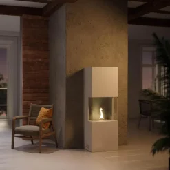 Indie frittstående peis180 1,05L hvit