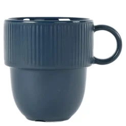 Inka kopp med hank 27 cl blå