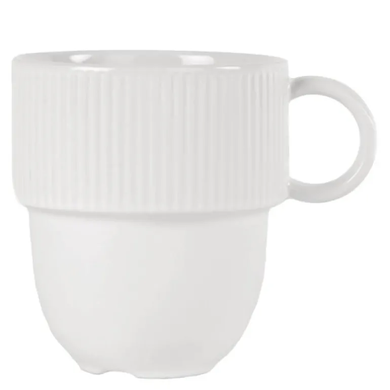 Inka kopp med hank 27 cl hvit