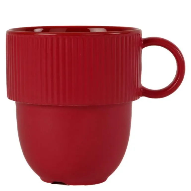 Inka kopp med hank 27 cl vinrød pantone 202C