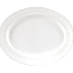 Intaglio ovalt fat 33 cm hvit