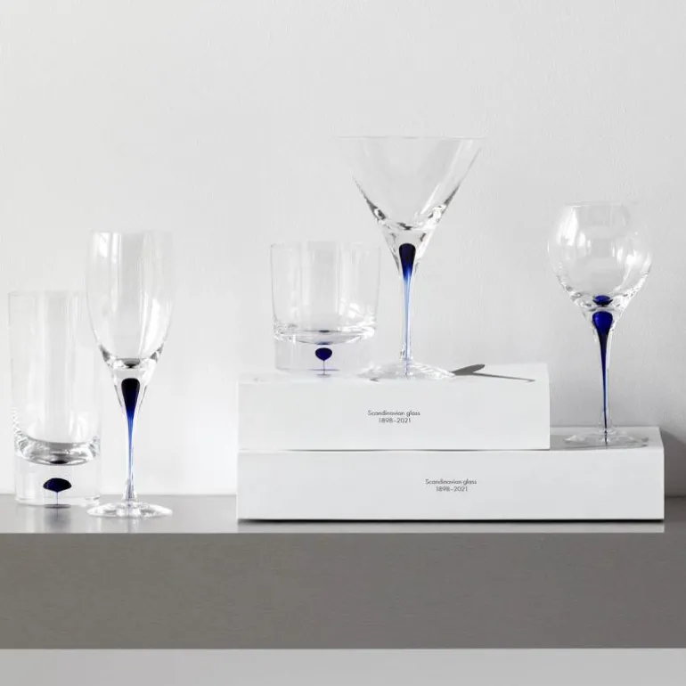 Intermezzo vinglass 32 cl blå