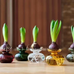 Inu vase 11x9 cm amber