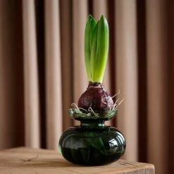 Inu vase 11x9 cm moss green