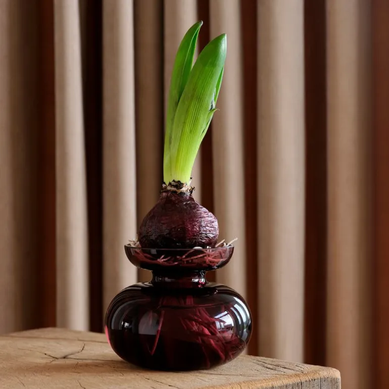 Inu vase 11x9 cm plum