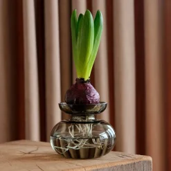 Inu vase 11x9 cm smoked grey