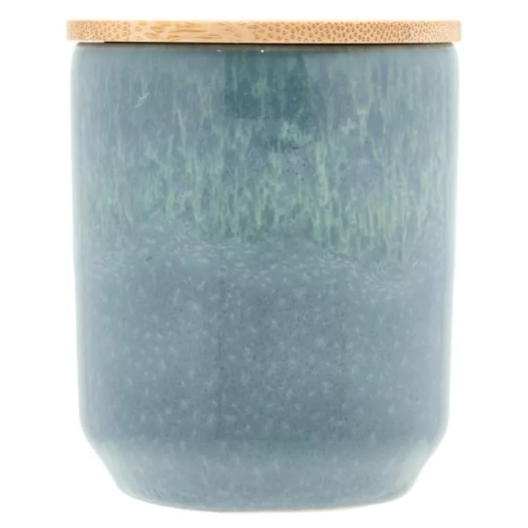 Iris duftlys 8x9,5 cm rapsvoks mørk blå