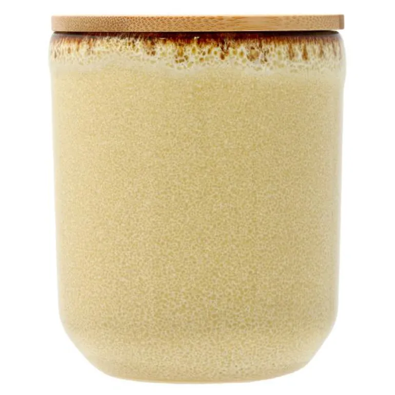 Iris duftlys 8x9,5 cm rapsvoks gul