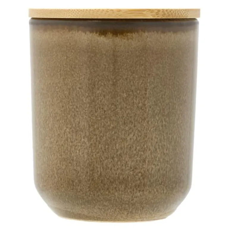 Iris duftlys 8x9,5 cm rapsvoks brun