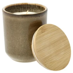 Iris duftlys 8x9,5 cm rapsvoks brun