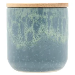 Iris duftlys 7x7,3 cm rapsvoks mørk blå