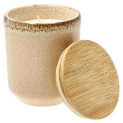 Iris duftlys 8x9,5 cm rapsvoks kremfarget