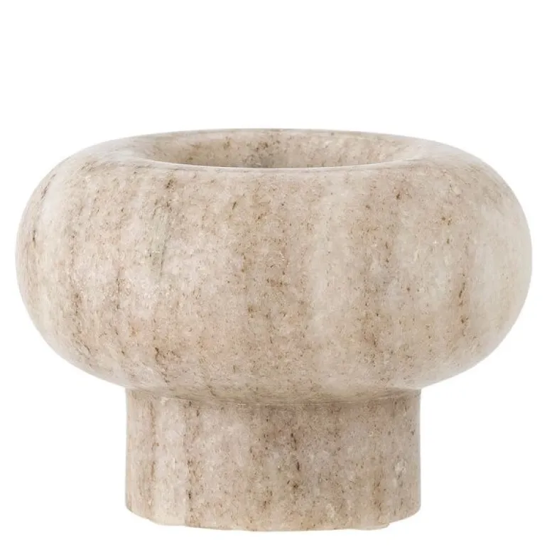 Isabea telysholder 7,5x10 cm marmor natur