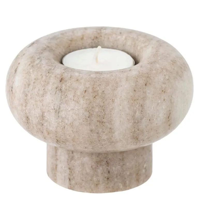 Isabea telysholder 7,5x10 cm marmor natur