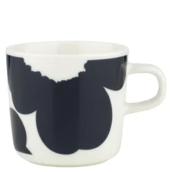 Iso Unikko kopp 20 cl hvit/mørkeblå