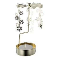 Istind telysholder 6,5x13,5 cm gull