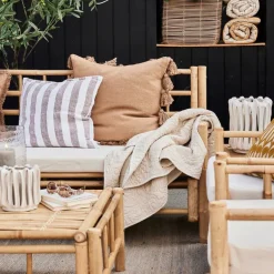 Ivenne sittepute/madrass 120x60 cm oker