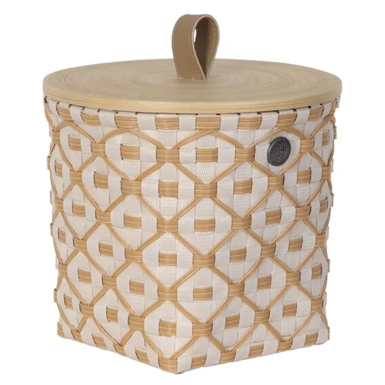 Ivy & Rose liten kurv m/lokk 20x19 cm champagne