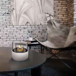 Ivy bordlykt 13 cm hvit