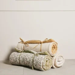 Ivy sittepute/madrass 120x60 cm støvet grønn