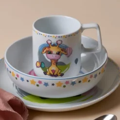 Jippi & Truls barnesett 3 deler porselen