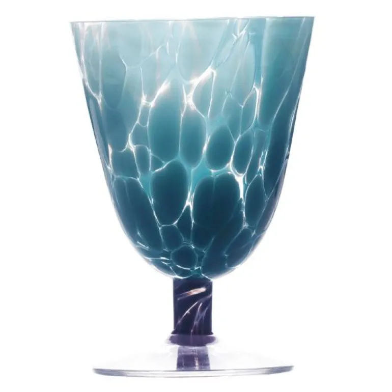 Jubalong vinglass 26 cl turkis/lilla