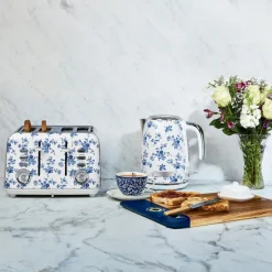 Jug elektrisk vannkoker 1,7L China Rose blå/hvit