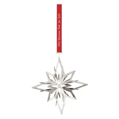 Jul 2024 ornament stjerne sølv