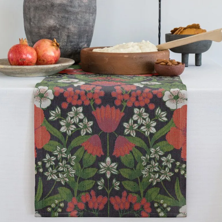 Julblommor løper 35x120 cm