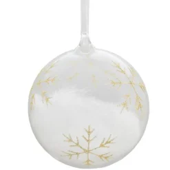 Julekule m/små stjerner 12 cm gull