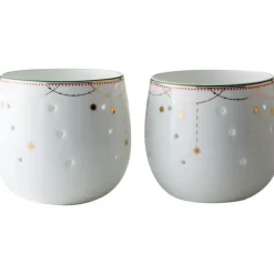 Julemorgen Girlander lyslykt 8 cm 2 stk