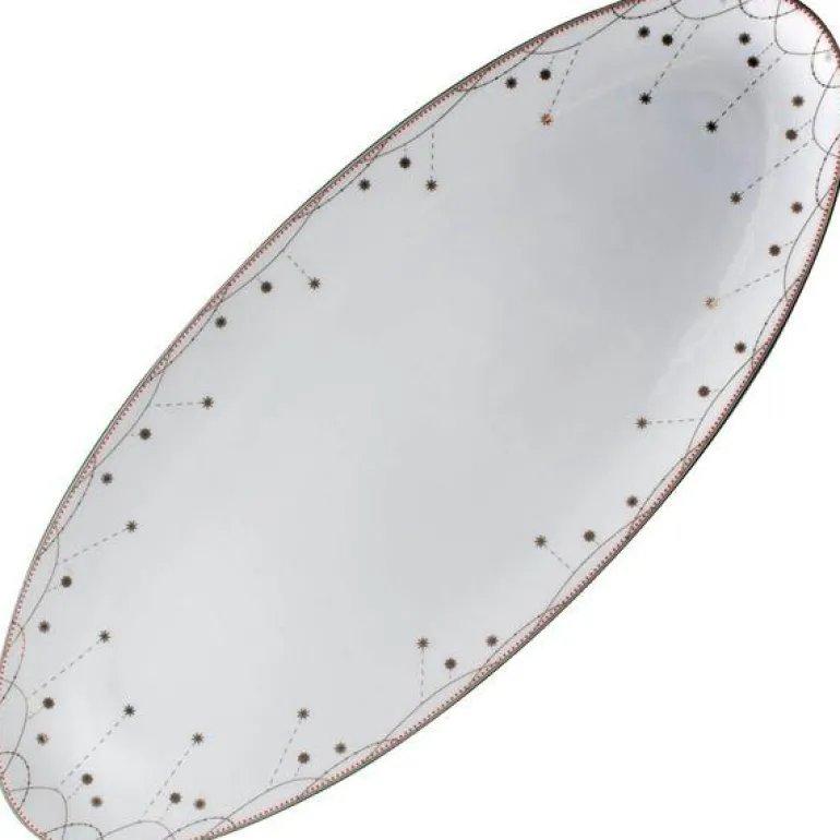 Julemorgen Girlander ovalfat 41x17 cm