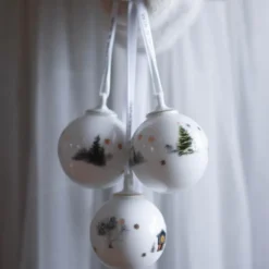 Julemorgen Hus liten julekule