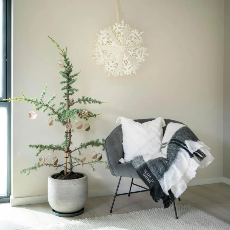 Julepynt m/fotoramme Farfar 7x0,5 cm 14K gull