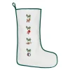 Julesokk pakkekalender 50x35 cm hvit/grønn