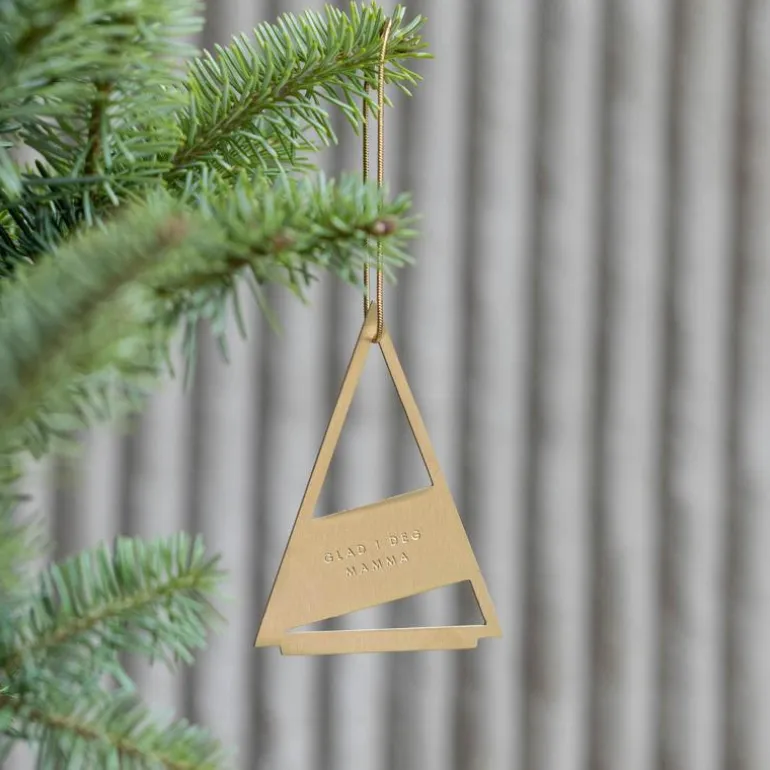 Juletrepynt Mamma 0,73x5,3 cm 14K gull