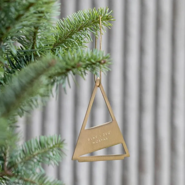 Juletrepynt Morfar 0,73x5,3 cm 14K gull