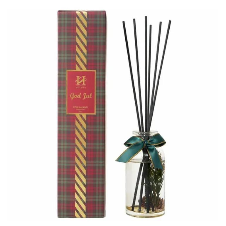 Julian duftpinner eple & kanel 12 cm grønn