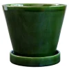 Julie blomsterpotte 17 cm grønn emerald