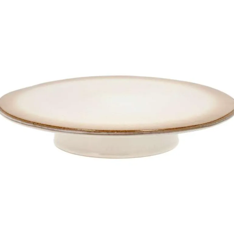 Kakefat med stett 30x5,5 cm krem