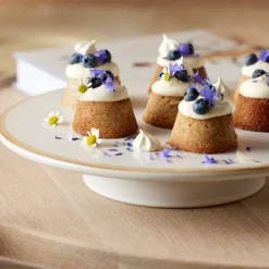 Kakefat med stett 30x5,5 cm krem