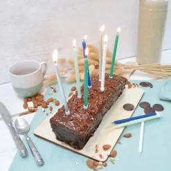 Kakelys 12 stk hvit/blå/grønn