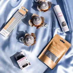 Kakelys 12 stk sølv