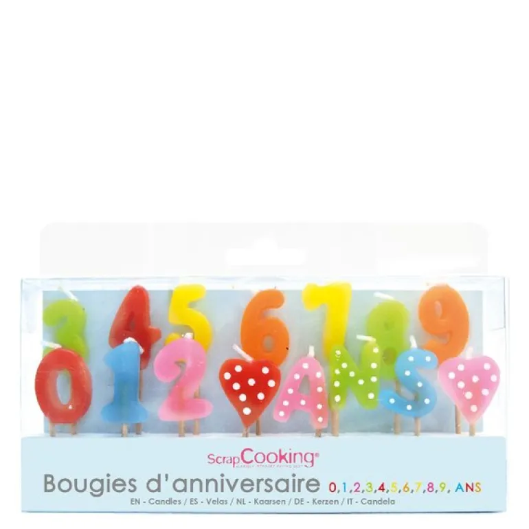 Kakelys tall 15 stk multi