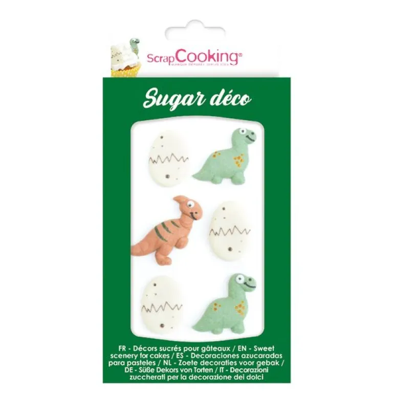 Kakepynt dinosaur 80 g multi