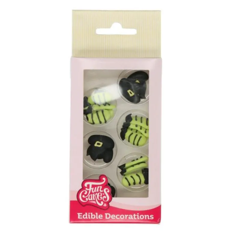 Kakepynt spiselig heks 18 stk