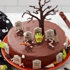 Kakepynt spiselig zombie hand sett 12 stk