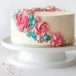 Kakesnurr 27,5x7 cm hvit