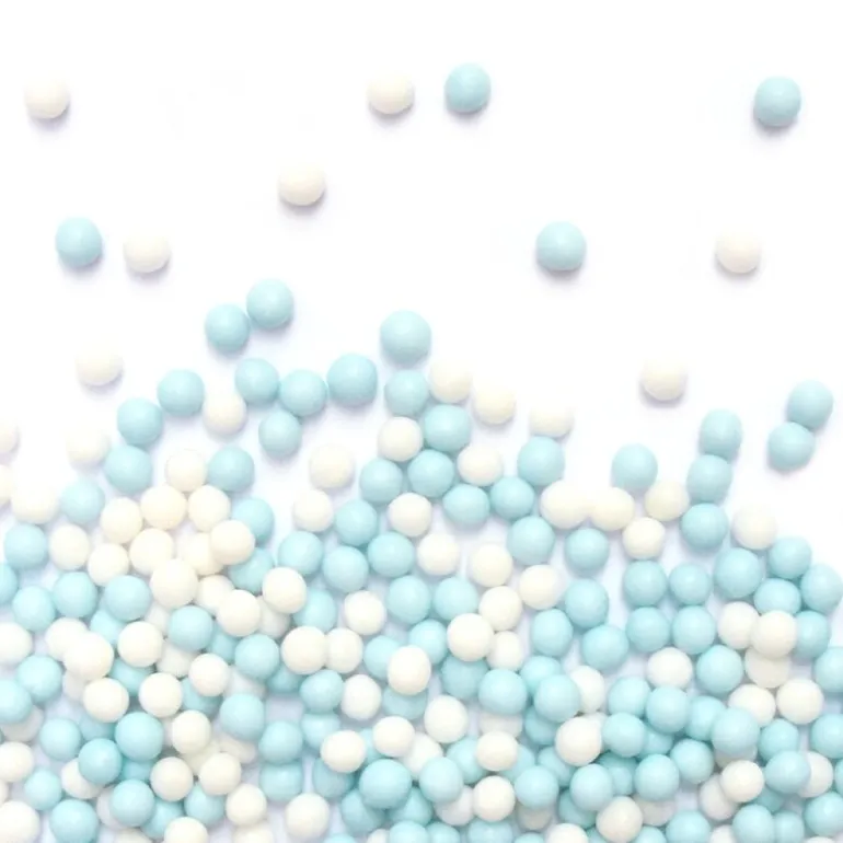 Kakestrø 55 g blå/hvit